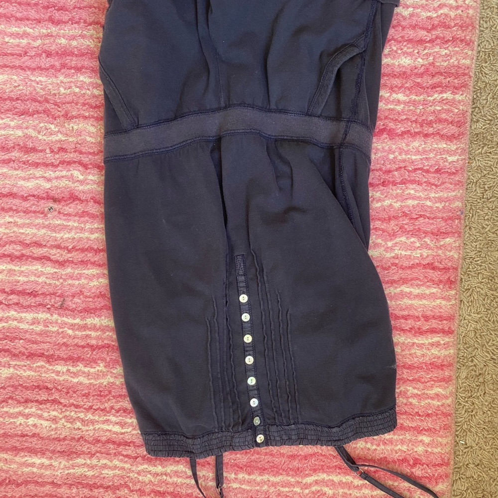 Navy Blue Button-Down Dress